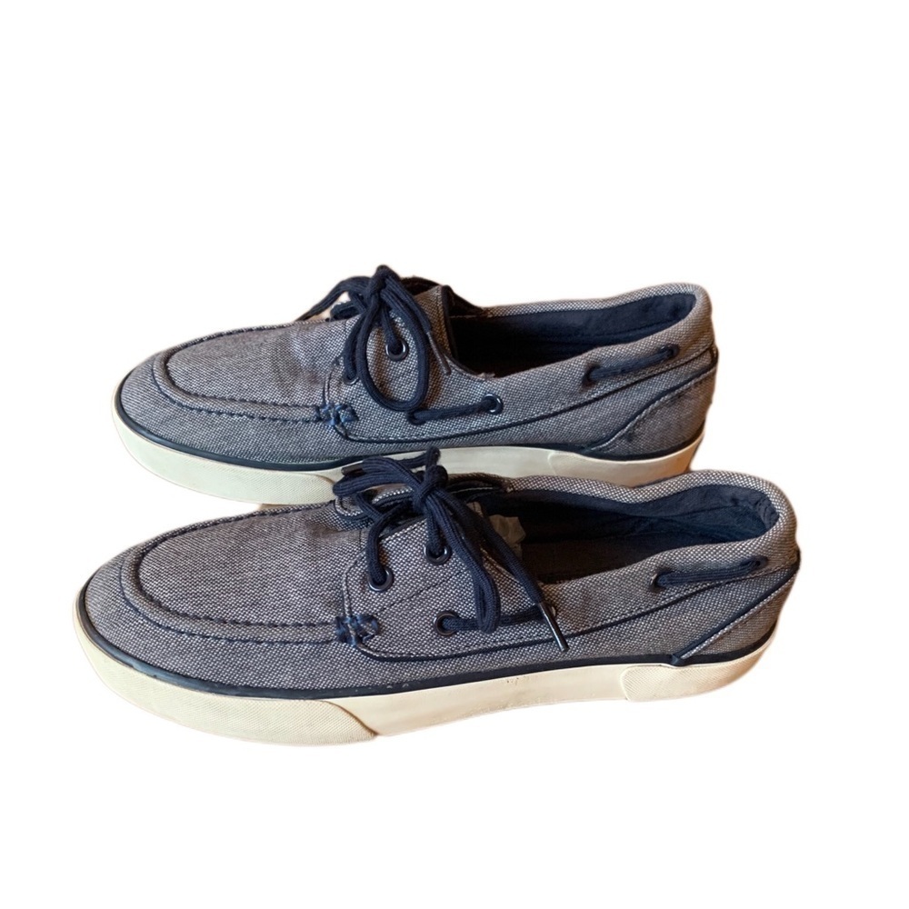 Polo Men’s Shoes Casual Sneakers Blue Gray White - Picture 4 of 10